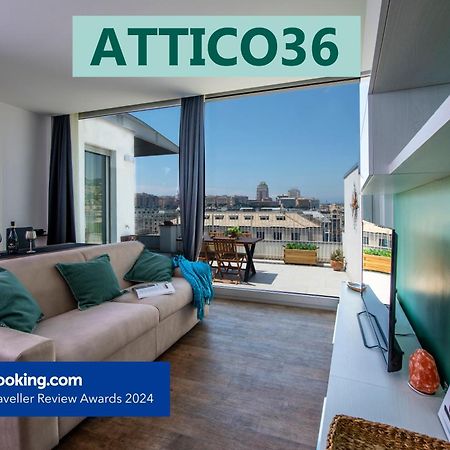 Ferienwohnung Attico Luxury Con Parcheggio E Terrazza Vista Mozzafiato Genua Exterior foto