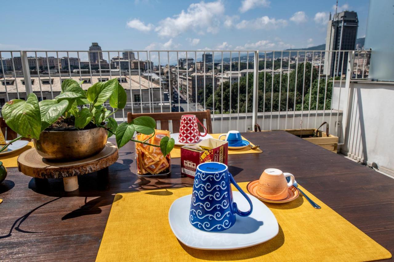 Ferienwohnung Attico Luxury Con Parcheggio E Terrazza Vista Mozzafiato Genua Exterior foto