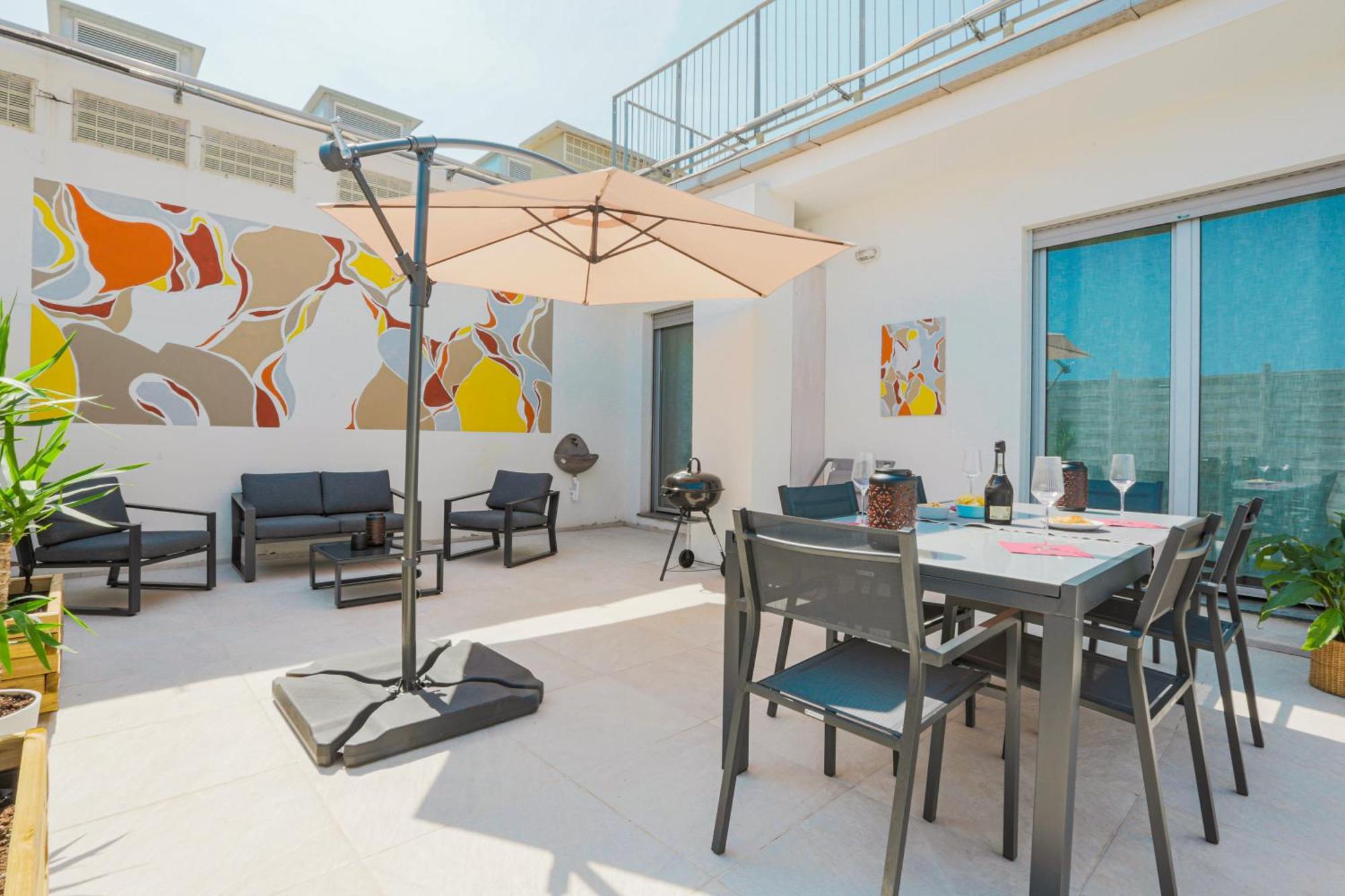 Ferienwohnung Attico Luxury Con Parcheggio E Terrazza Vista Mozzafiato Genua Zimmer foto