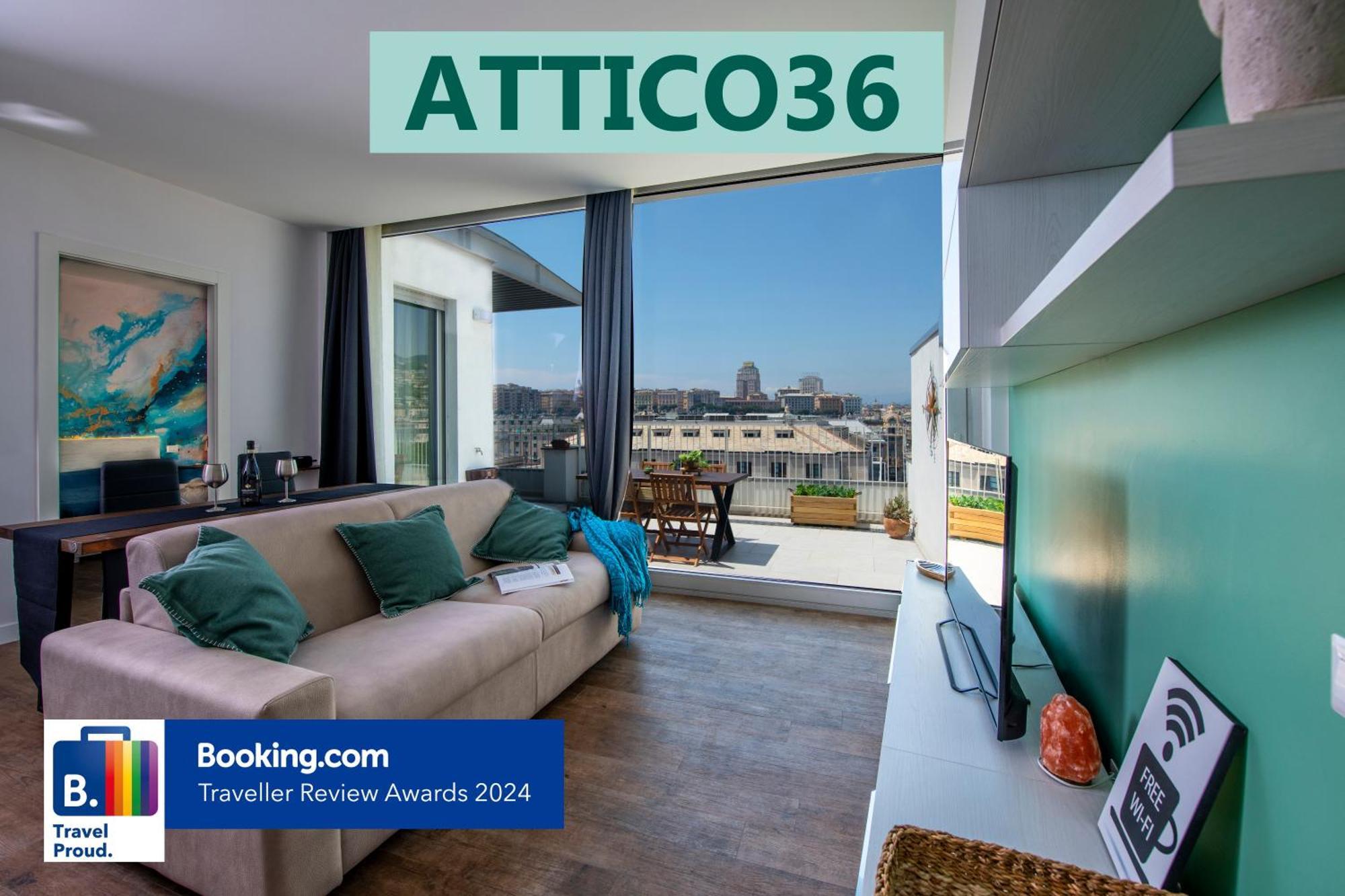Ferienwohnung Attico Luxury Con Parcheggio E Terrazza Vista Mozzafiato Genua Exterior foto